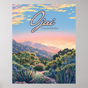 Ojai California Topa Mountains landschap Poster