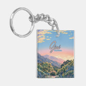 Ojai California Topa Mountains landschap Sleutelhanger (Voorkant Links)