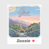 Ojai California Topa Mountains landschap Sticker (Vel)