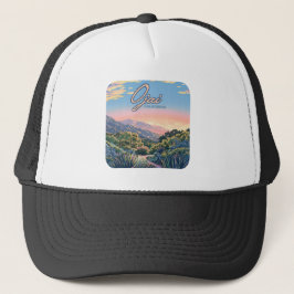 Ojai California Topa Mountains landschap Trucker Pet