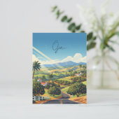 Ojai California Travel Briefkaart (Staand voorkant)