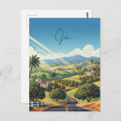 Ojai California Travel Briefkaart (Voorkant / Achterkant)
