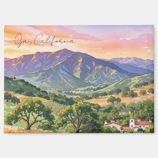 Ojai California Travel Magneet (Voorkant)