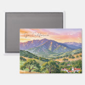 Ojai California Travel Magneet (Voorkant / Achterkant)