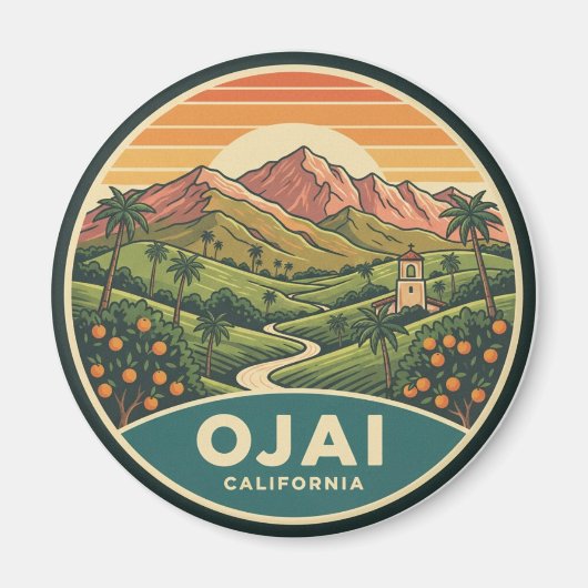 Ojai Californië Magneet (Voorkant)