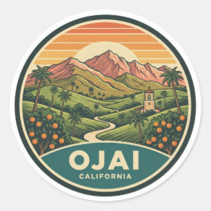 Ojai Californië Ronde Sticker