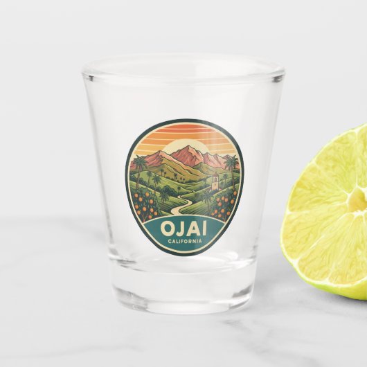 Ojai Californië Shot Glas (Voorkant)