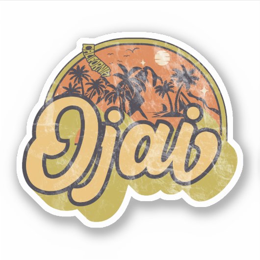 Ojai, Californië Sticker (Voorkant)