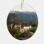 Ojai met sneeuw keramisch ornament (Links)