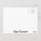 Ojai Sunset Briefkaart (Achterkant)