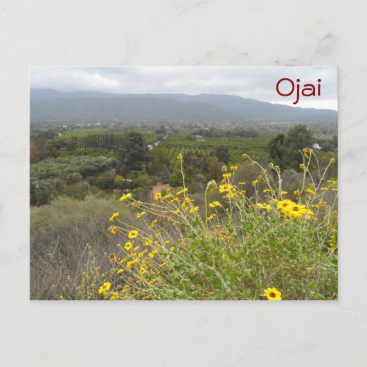 Ojai Valley, Californië Briefkaart (Voorkant)