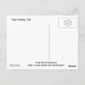 Ojai Valley met sneeuw Briefkaart (Achterkant)