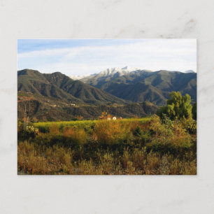 Ojai Valley met sneeuw Briefkaart