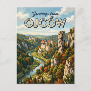 Ojców Nationaal Park Polen Briefkaart