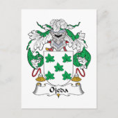 Ojeda Family Crest Briefkaart (Voorkant)