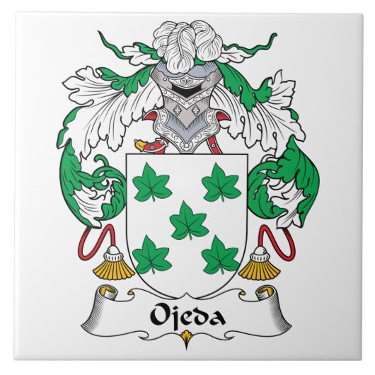 Ojeda Family Crest Tegeltje (Voorkant)