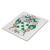 Ojeda Family Crest Tegeltje (Zijkant)