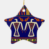 Ojibway Arenden Keramisch Ornament (Voorkant)