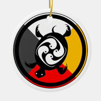 Ojibway Dodem Miskwaa desi Keramisch Ornament