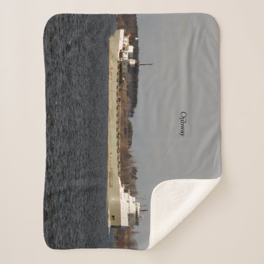 Ojibway sherpa blanket sherpa deken (Voorkant)