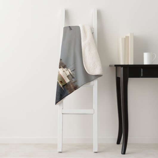 Ojibway sherpa blanket sherpa deken (In situ)