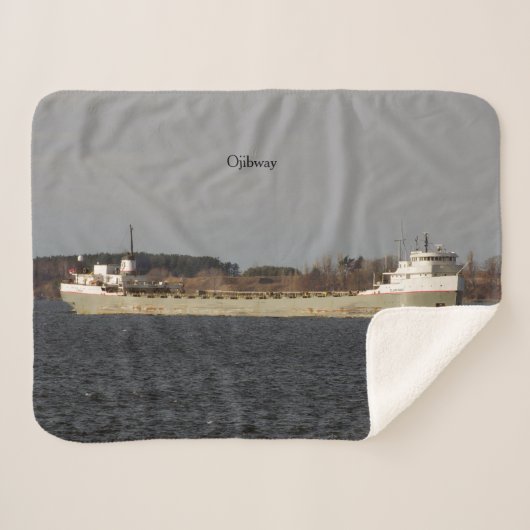 Ojibway sherpa blanket sherpa deken (Voorkant (horizontaal))