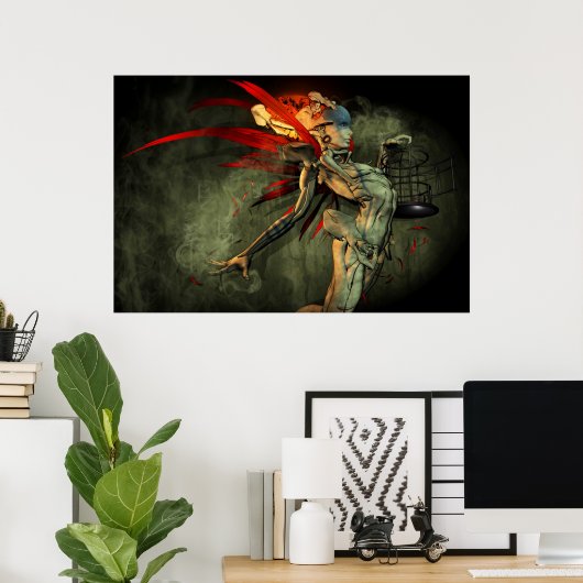 Ojibwe Asabikeshiinh Poster (Thuiskantoor)