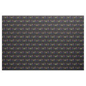 Ojibwe Black Floral Pattern Stof (Yard (91,4 cm))