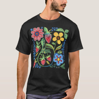 Ojibwe Bloempatroon Native Flowers T-shirt