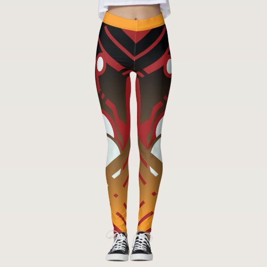 Ojibwe Doodem Leggings (O) (Voorkant)