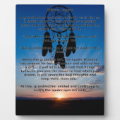 Ojibwe Legend Dreamweaver Plaque Fotoplaat (Voorkant)