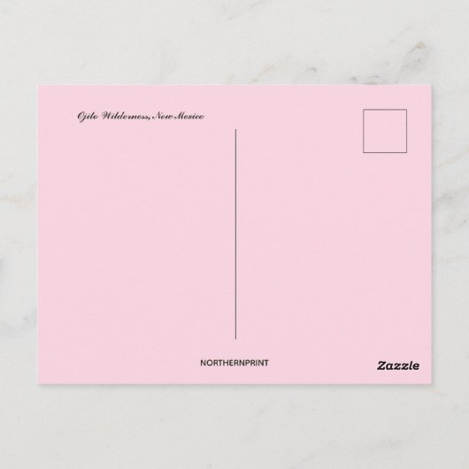 Ojito Wilderness New Mexico Briefkaart (Achterkant)