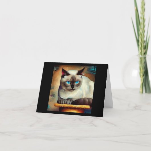 Ojos Azules Cat Kaart (Voorkant)