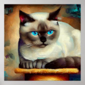 Ojos Azules Cat Poster (Voorkant)