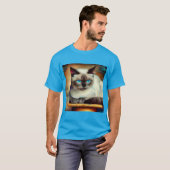 Ojos Azules Cat T-shirt (Voorkant volledig)