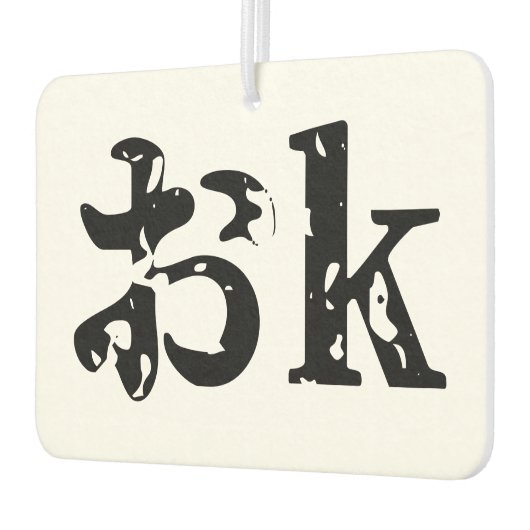 OK おk ~ Japans Katakana Language Luchtverfrisser (Links)
