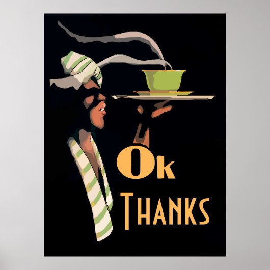 Ok Bedankt, tekstPoster bewerken Poster (Voorkant)