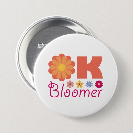 Ok Bloomer Ronde Button 7,6 Cm (Voorkant /achterkant)