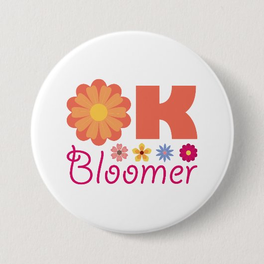 Ok Bloomer Ronde Button 7,6 Cm (Voorkant)