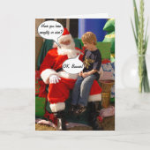 OK Boomer Bad Santa Funny Christmas Kaart (Voorkant)