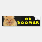 OK BOOMER Funny Cat Meme Bumpersticker (Voorkant)