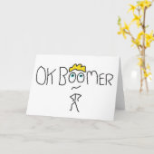 OK Boomer Kaart (Gele Bloem)