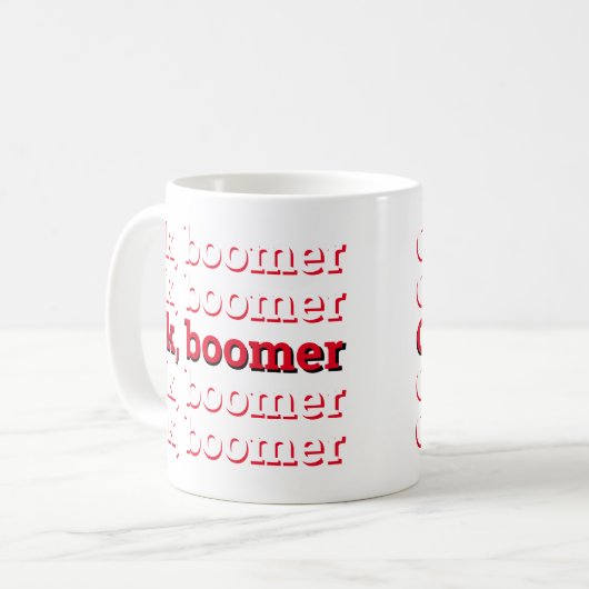 OK Boomer Koffiemok (Voorkant links)