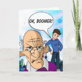 OK Boomer Old Man Birthday Card Kaart (Voorkant)