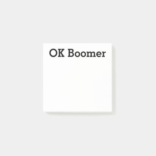 OK Boomer Post-it® Notes (Voorkant)