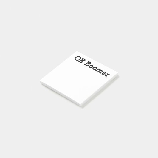 OK Boomer Post-it® Notes (Schuin)