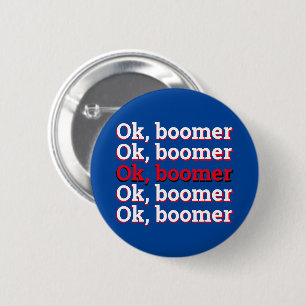 OK Boomer Ronde Button 5,7 Cm