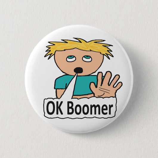 OK Boomer Ronde Button 5,7 Cm (Voorkant)