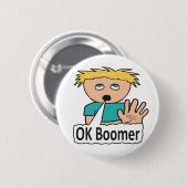 OK Boomer Ronde Button 5,7 Cm (Voorkant /achterkant)
