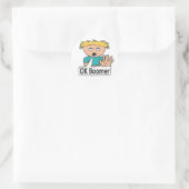 OK Boomer Ronde Sticker (Tas)